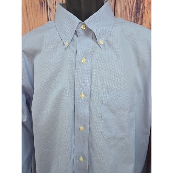 Brooks Brothers Regent Fit Non-Iron Blue Dress Shirt 18-34 XXL - Picture 3 of 6